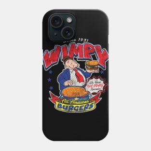 Wimpy All American Burger Dks Worn Phone Case