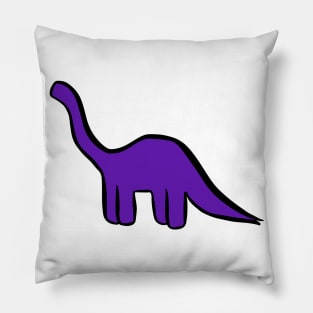 Dinosaur Friend - Purple Brontosaurus Pillow