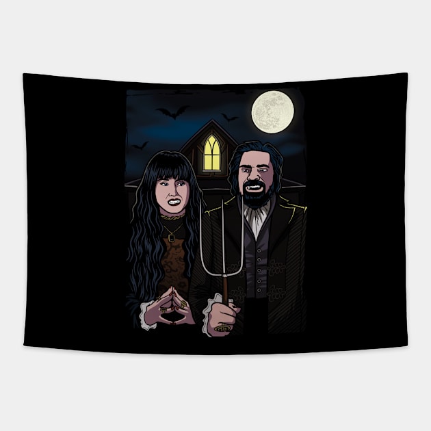 Shadows Gothic Tapestry by jasesa