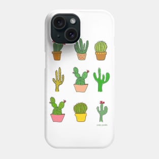 Colorful cactus Phone Case
