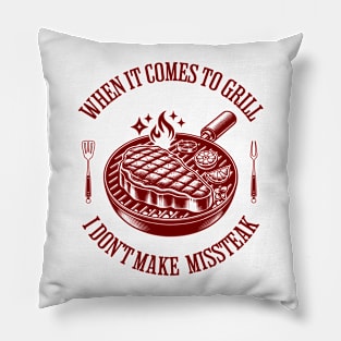 No missed steak Pillow