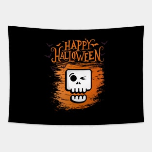 Halloween Happy Halloween Funny skull Costume Tapestry