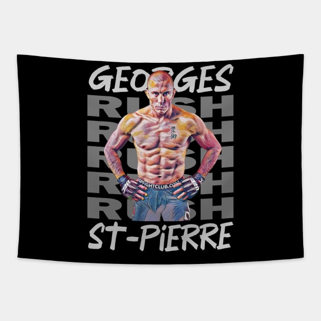 Georges Rush St Pierre Tapestry by FightIsRight