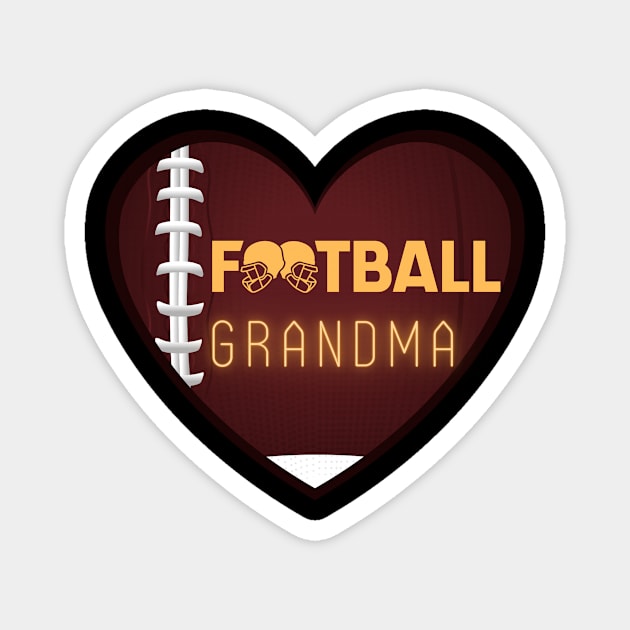 Football Grandma Magnet by Sport-tees by Marino's