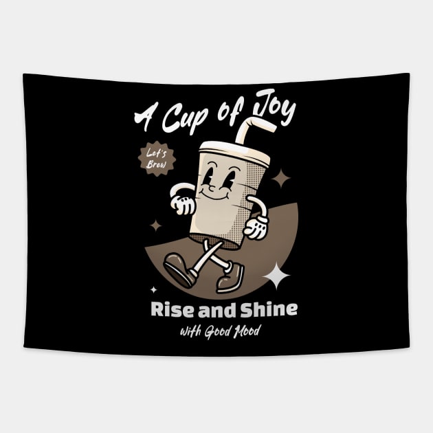 A Cup Of Joy Tapestry by Harrisaputra