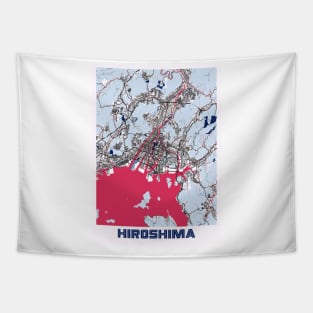 Hiroshima - Japan MilkTea City Map Tapestry