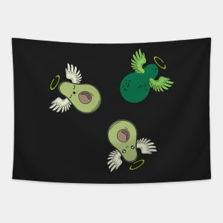 Kawaii Avocado Angels Tapestry