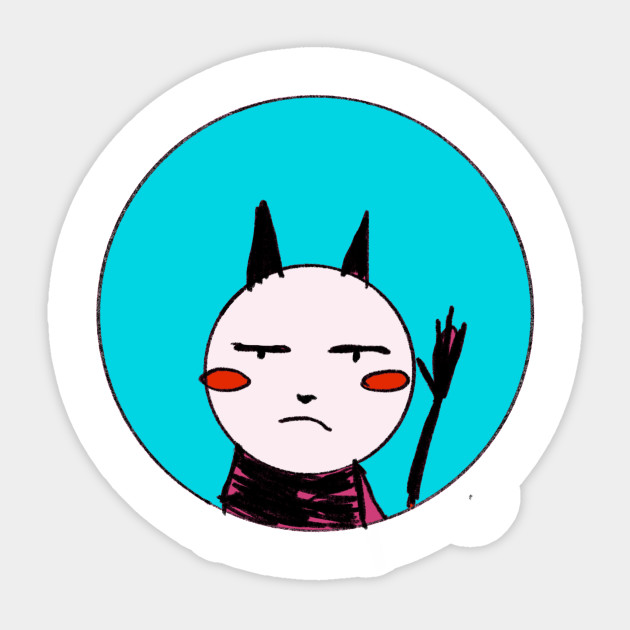 Emoji Hi Funny Design Sticker Teepublic Au