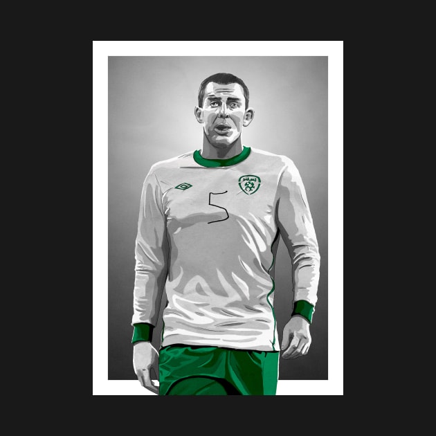 Richard Dunne - Ireland #5 Artwork by barrymasterson