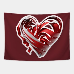 Ribbon heart Tapestry