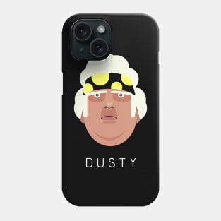 Dusty Rhodes Head (with Text) Phone Case