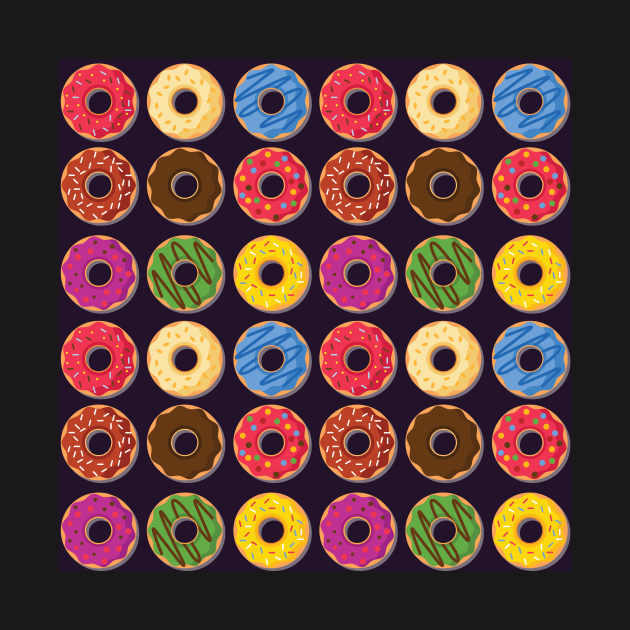 Donut Vector, Artwork, Design, Pattern by xcsdesign