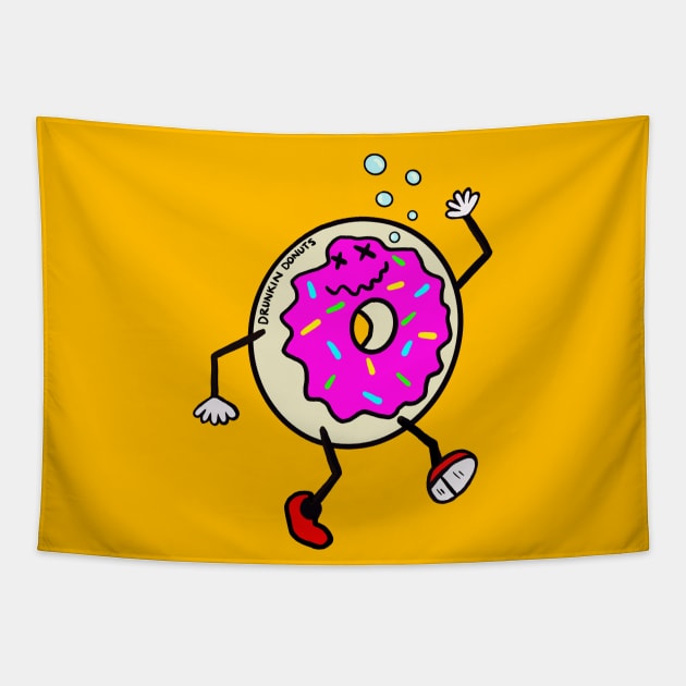 Drunkin Donuts Tapestry by BoonieDunes