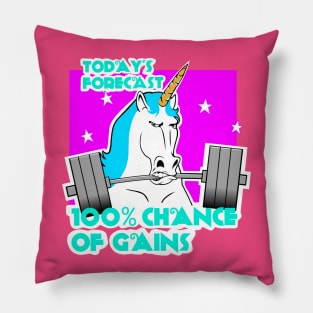 Barbell unicorn, Unicorn strong, girls who lift, fitness Pillow