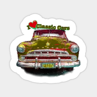 I Love Dirty Classic Cars Magnet