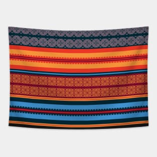 Traditional Ethnic Peruvian Inca Andean Pattern Tapestry
