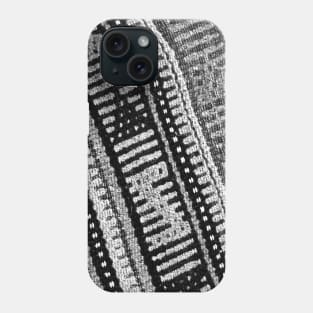 black and white abstract minimal minimalistic stylish modern texture antique carpet photo, For custom orders please DM me. Phone Case