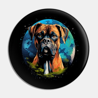 Boxer Earth Day Pin