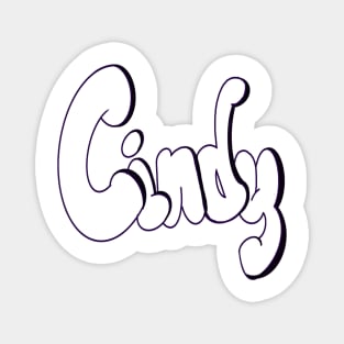 Top 10 best personalised gifts Cindy white personalised personalized  custom name Cindy Magnet
