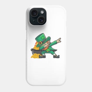 St Patrick's Day Dabbing Leprechaun Phone Case