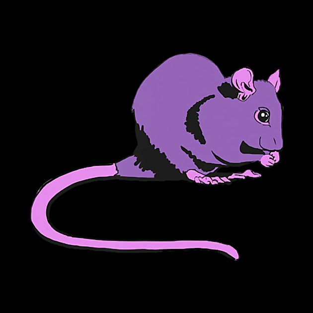 Purple Pet Rat by oblongataexpand