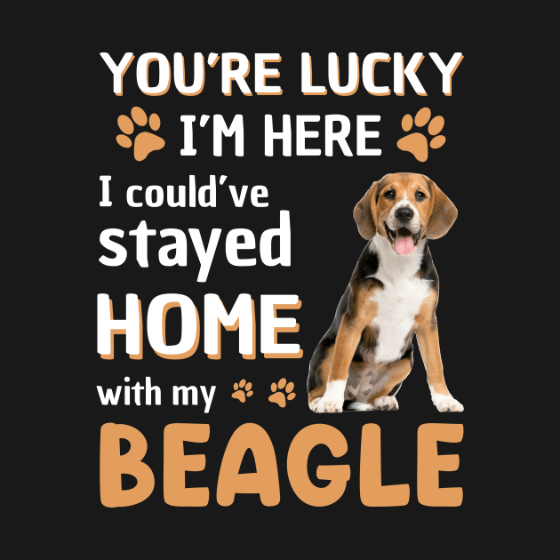 Lucky Have Home With My Beagle Dog by Elliottda