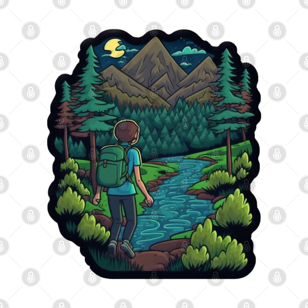 Beautiful Hiker Motif - Buy and Plant a Tree by Greenbubble