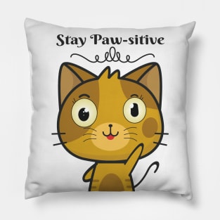 Stay Paw-sitive Pillow