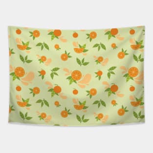 Citrus Splash Seamless Surface Pattern Design Tapestry