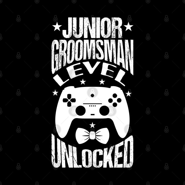 Junior Groomsman Level Unlocked Wedding Party by Tesszero