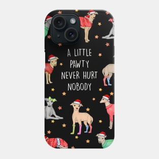 CHRISTMAS PAWTY WHIPPETS Phone Case