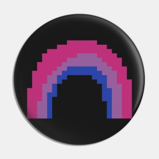 Bi Pride Rainbow Pixel Art Pin