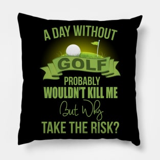 A Day Without Golf Pillow