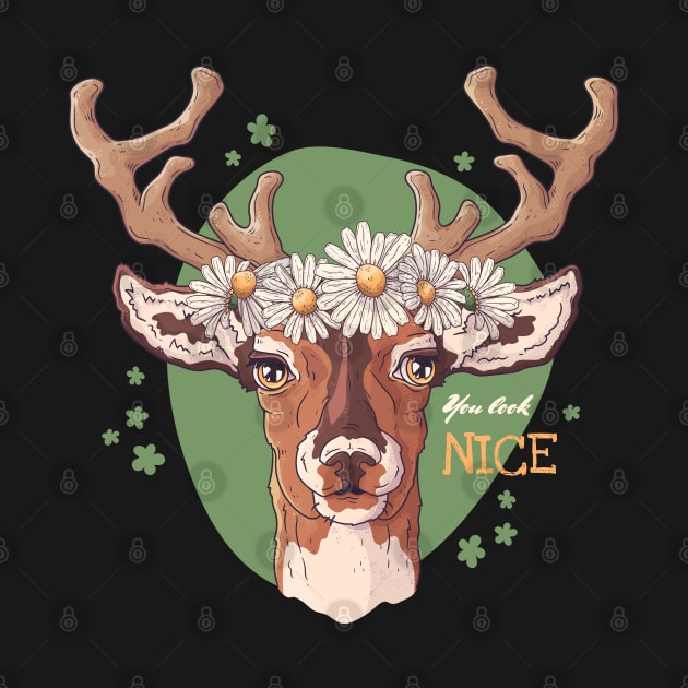 deer you look nice by Mako Design 