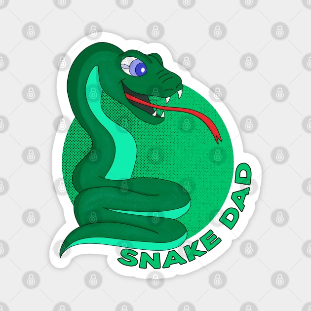Snake Dad Magnet by DiegoCarvalho
