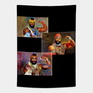 Mr. T Flexing Oilpaint designs Tapestry