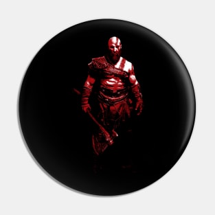 God of War - Kratos - Red and Black Pin