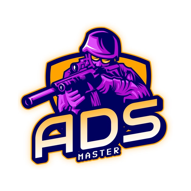 ADS Master, Cool Gaming Design by Gamers Go Graphic