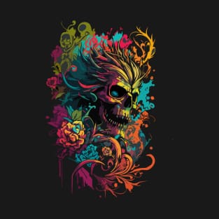 Skull And Flowers T-Shirt