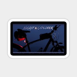 Bicycle Night Explorer for bicycle lovers Magnet