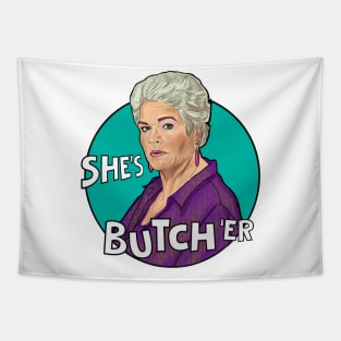 Pat Butcher- she's butch 'er Tapestry