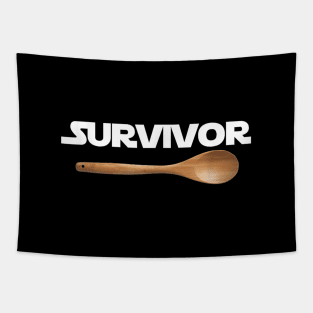 Wooden spoon survivor Tapestry