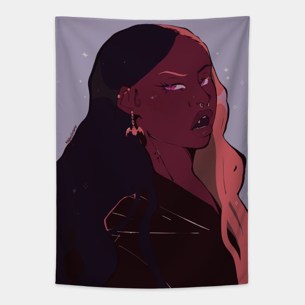 Raveena Tapestry by Naniidraws