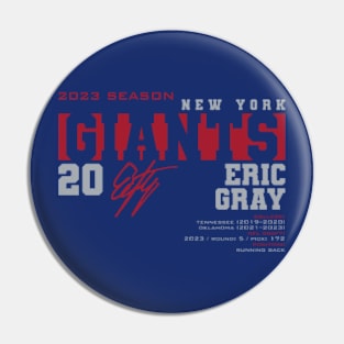 Gray - Giants - 2023 Pin