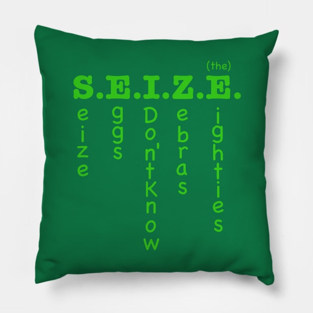 S.E.I.Z.E. Pillow by pimator24