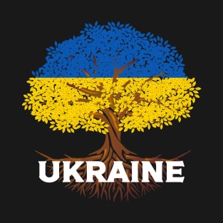 Ukraine Flag Tree T-Shirt