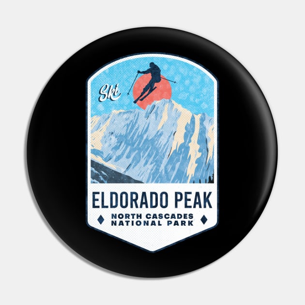 Ski Eldorado Peak North Cascades National Park Pin by JordanHolmes