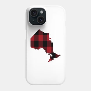 Ontario in Red Plaid Phone Case