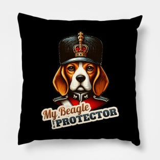 Beagle King Queen guard Pillow