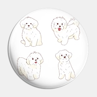 Maltese drawing pack Pin